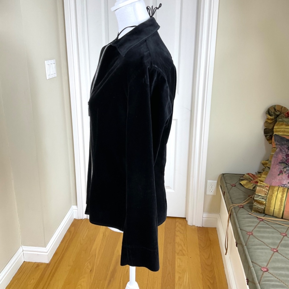 Vertigo Paris Jacket Black Velvet 90s 00s (L) - Picture 5 of 7